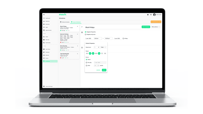 Operational Hours Setup Operational Hours Setup