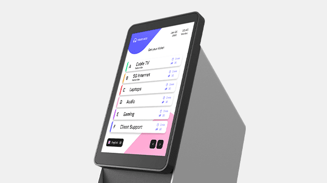Tiik 7 Queue Kiosk - Robust Performance Tiik 7 Queue Kiosk - Robust Performance
