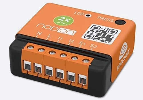 EnOcean two-channel relay switch. EnOcean two-channel relay switch.