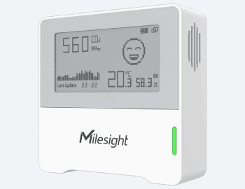 The Milesight AM103 LoRaWAN air quality sensor.