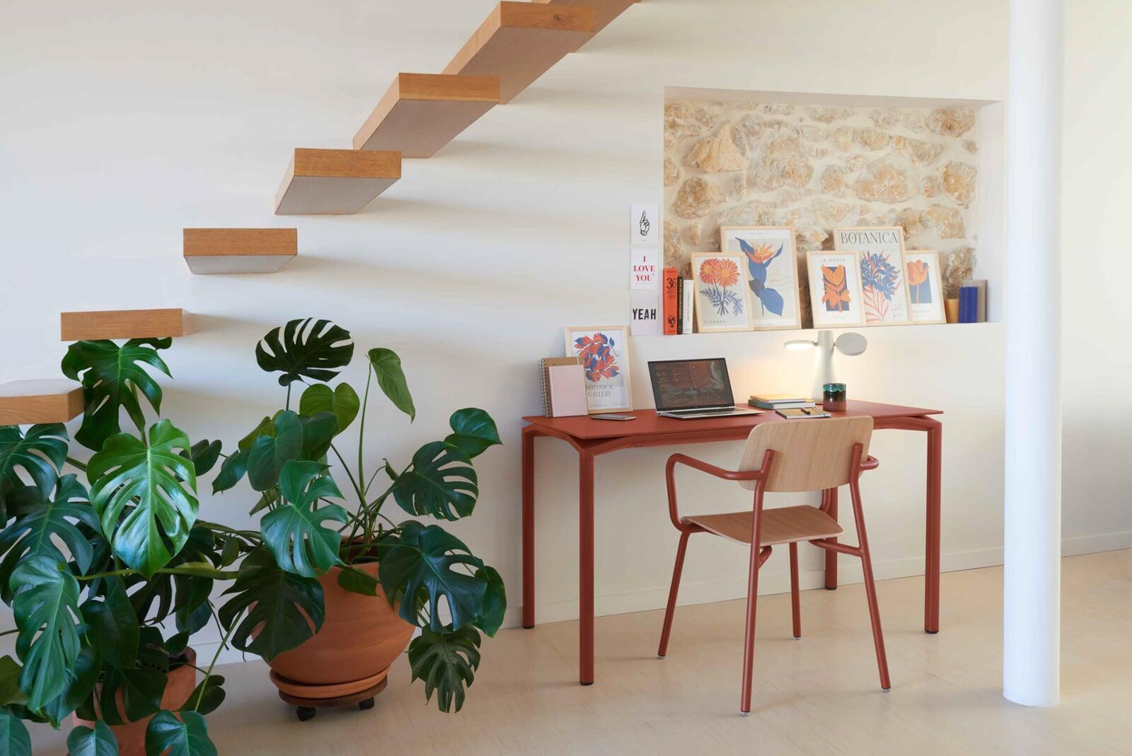 studie oak chair, calvi high table, fermob, small spaces furniture, small desk, small workspace, strand road ireland