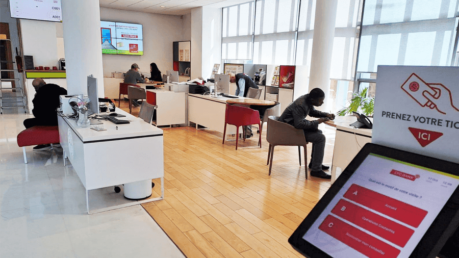 Moviik Queue Management system at CGF Bank