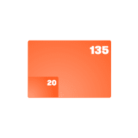 Custom size from 20'' to 135'' Custom size from 20'' to 135''