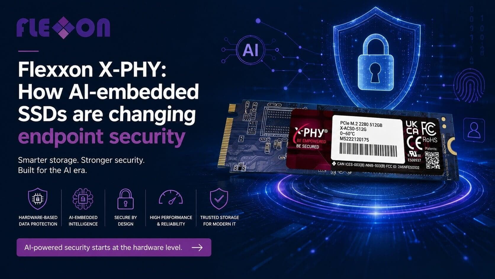 Flexxon X-PHY: How AI-embedded SSDs are changing endpoint security Flexxon X-PHY: How AI-embedded SSDs are changing endpoint security