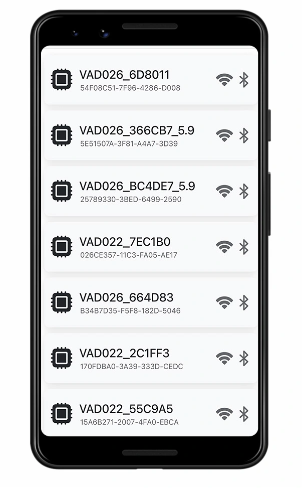 Vadalarm Smart app monitoring en Bluetooth Vadalarm Smart app monitoring en Bluetooth