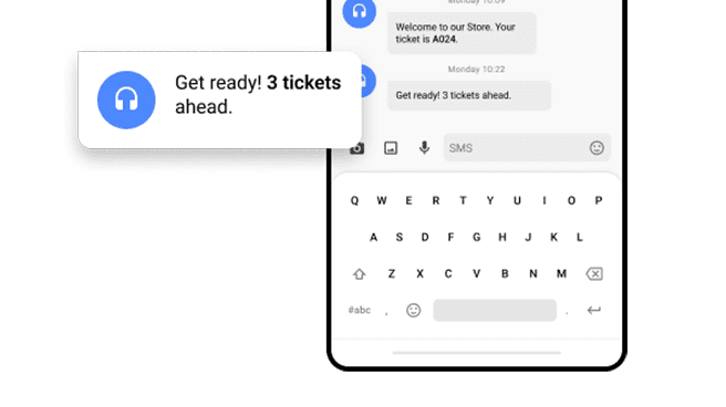 Queue Management Instant SMS Alerts