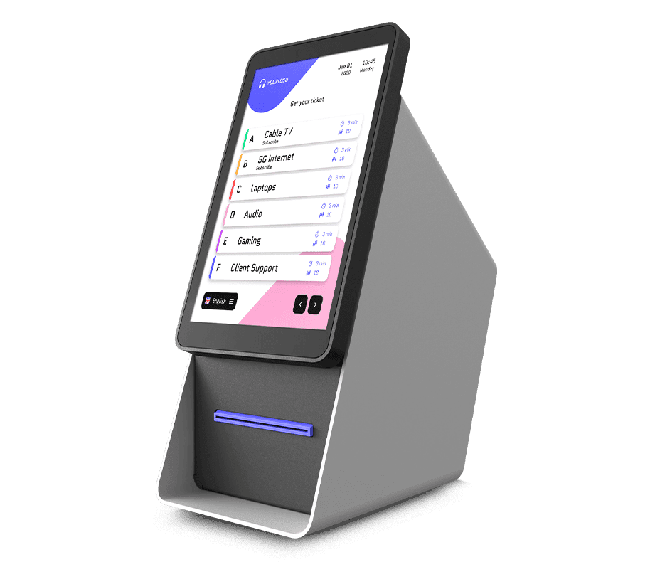 Tiik 7 - Compact & Powerful Queue Kiosk Tiik 7 - Compact & Powerful Queue Kiosk