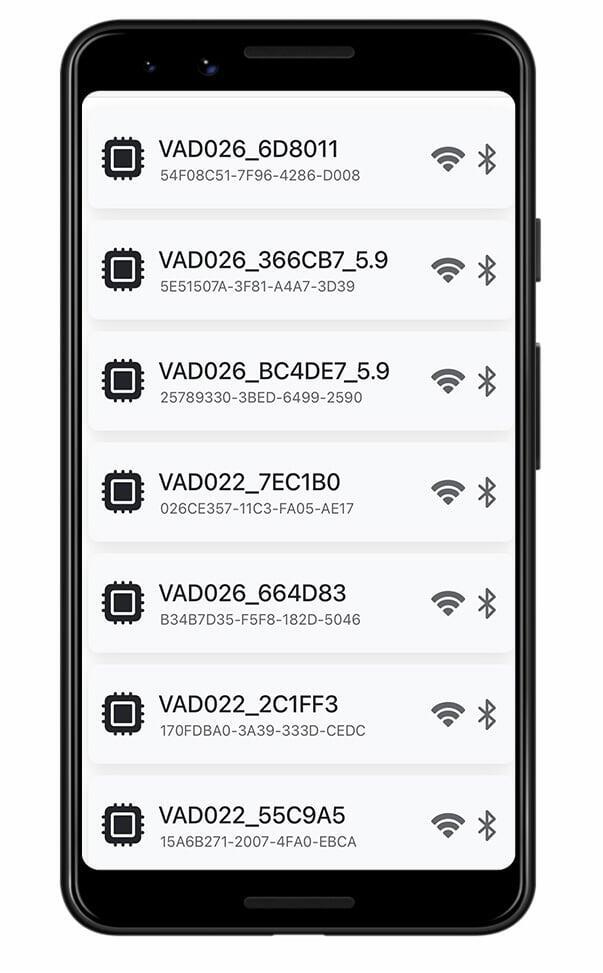 Vadalarm Smart app monitoring en Bluetooth