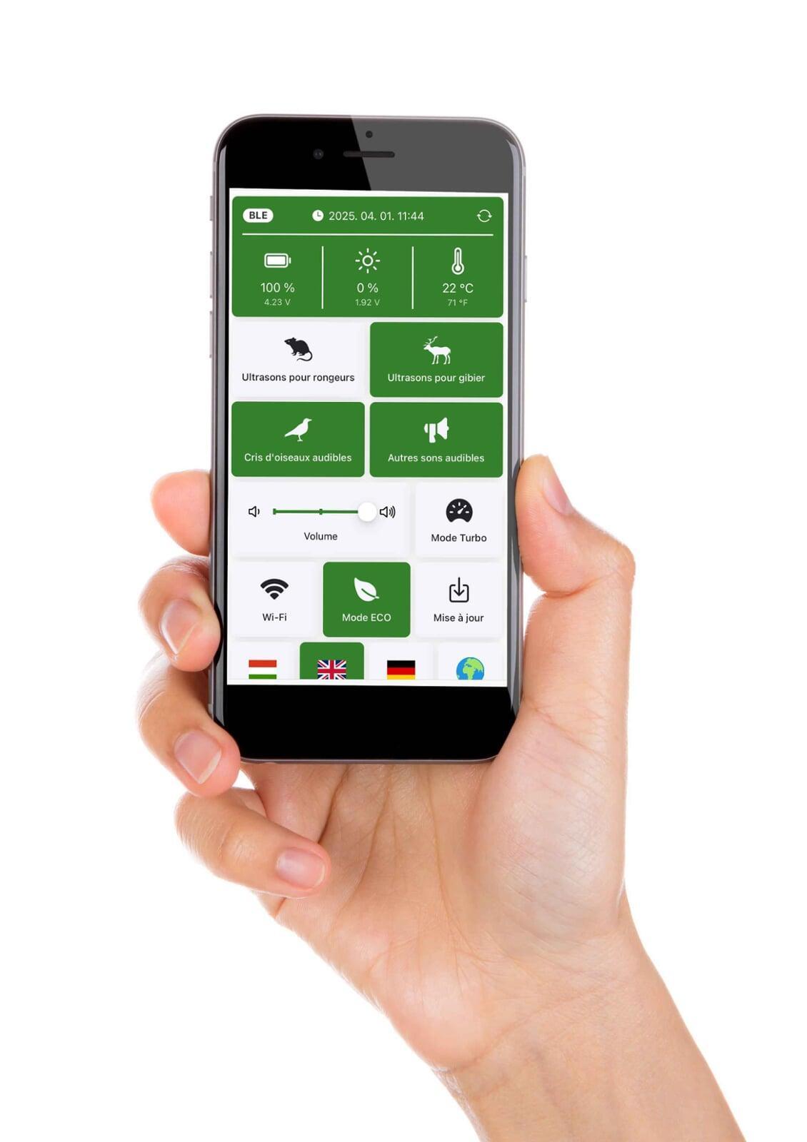 Vadalarm Smart App diagnostic