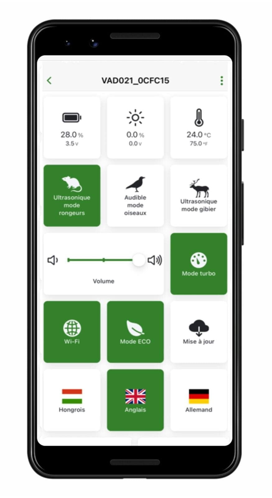 Application Vadalarm Smart en mode rongeurs et en Wifi Application Vadalarm Smart en mode rongeurs et en Wifi