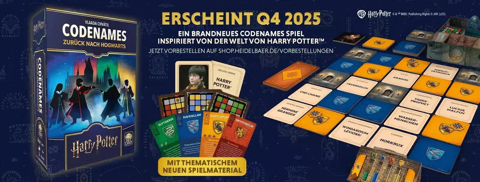 Zum Spiel Codenames: Zurück nach Hogwarts Zum Spiel Codenames: Zurück nach Hogwarts