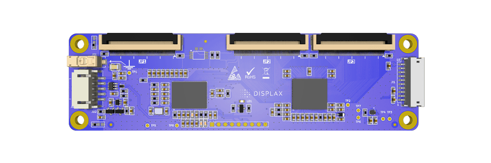 Detail view of TILE PRO touchscreen with minimal bezel for smooth, uninterrupted visuals across multiple displays
