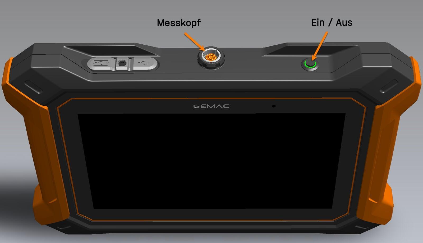 Tablet Ansicht von oben