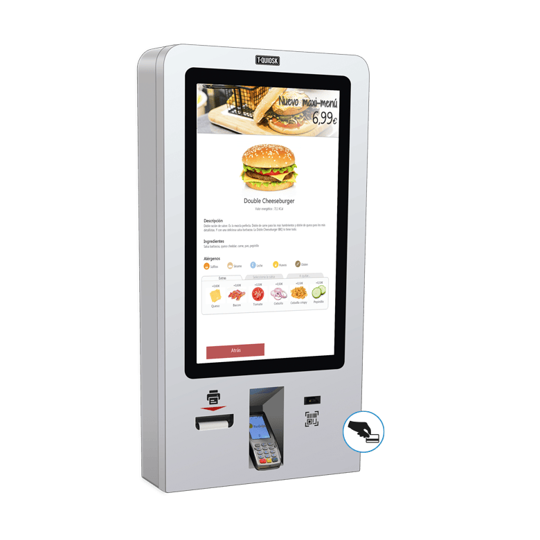 Egyoldalas, falra szerelhető kioszk (TQ-20)