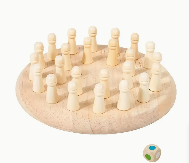 Детски дървен Мемори Шах Детски дървен Мемори Шах