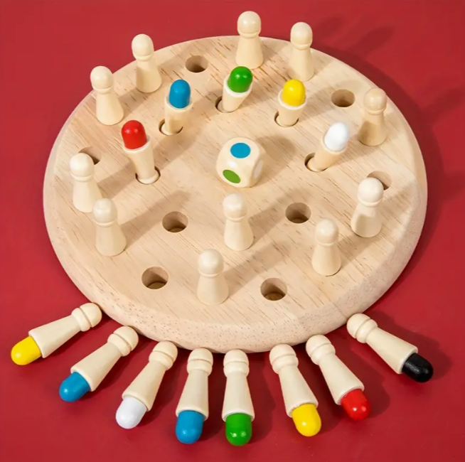 Детски дървен Мемори Шах Детски дървен Мемори Шах