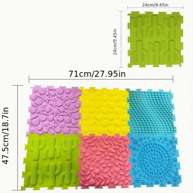 Орто Пъзел – Модулен Килим за Игра Ortho Puzzle, 6 броя Орто Пъзел – Модулен Килим за Игра Ortho Puzzle, 6 броя