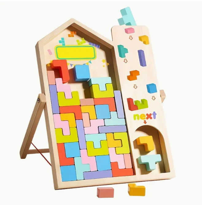 3D дървен пъзел „Тетрис“ 3D дървен пъзел „Тетрис“