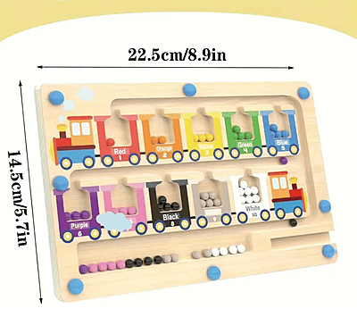 Монтесори Дървена Магнитна Игра - Лабиринт Монтесори Дървена Магнитна Игра - Лабиринт