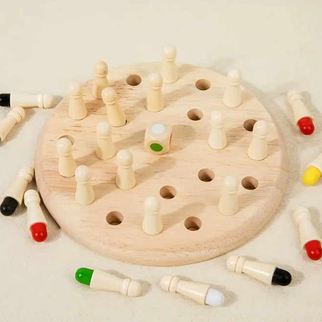 Детски дървен Мемори Шах Детски дървен Мемори Шах