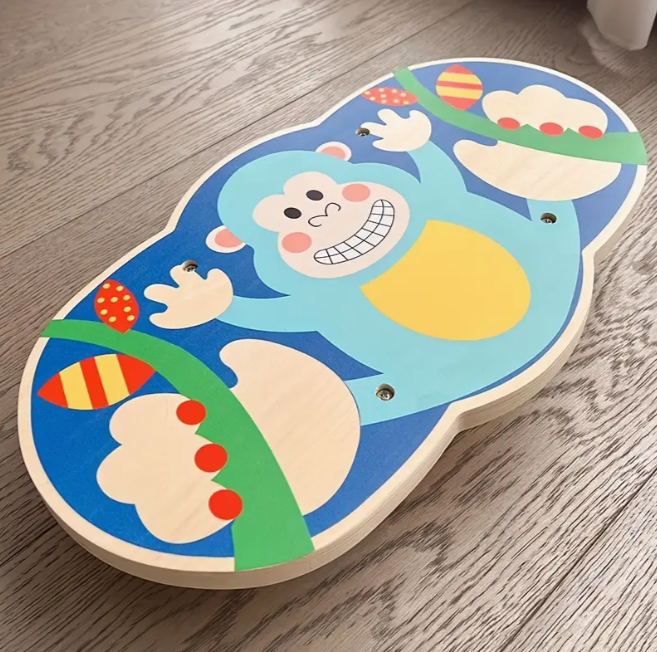 Дървена баланс дъска „Маймунка“ Дървена баланс дъска „Маймунка“