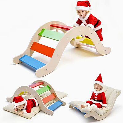 Монтесори арка за катерене и люлка с мека възглавница–матрак Монтесори арка за катерене и люлка с мека възглавница–матрак