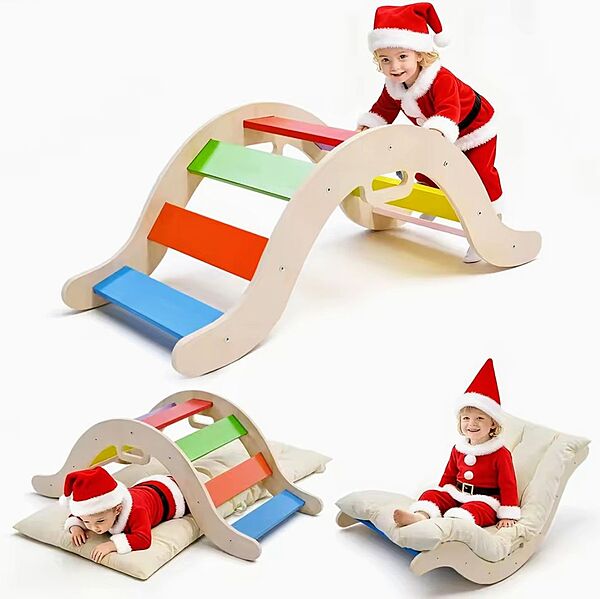 Монтесори арка за катерене и люлка с мека възглавница–матрак Монтесори арка за катерене и люлка с мека възглавница–матрак