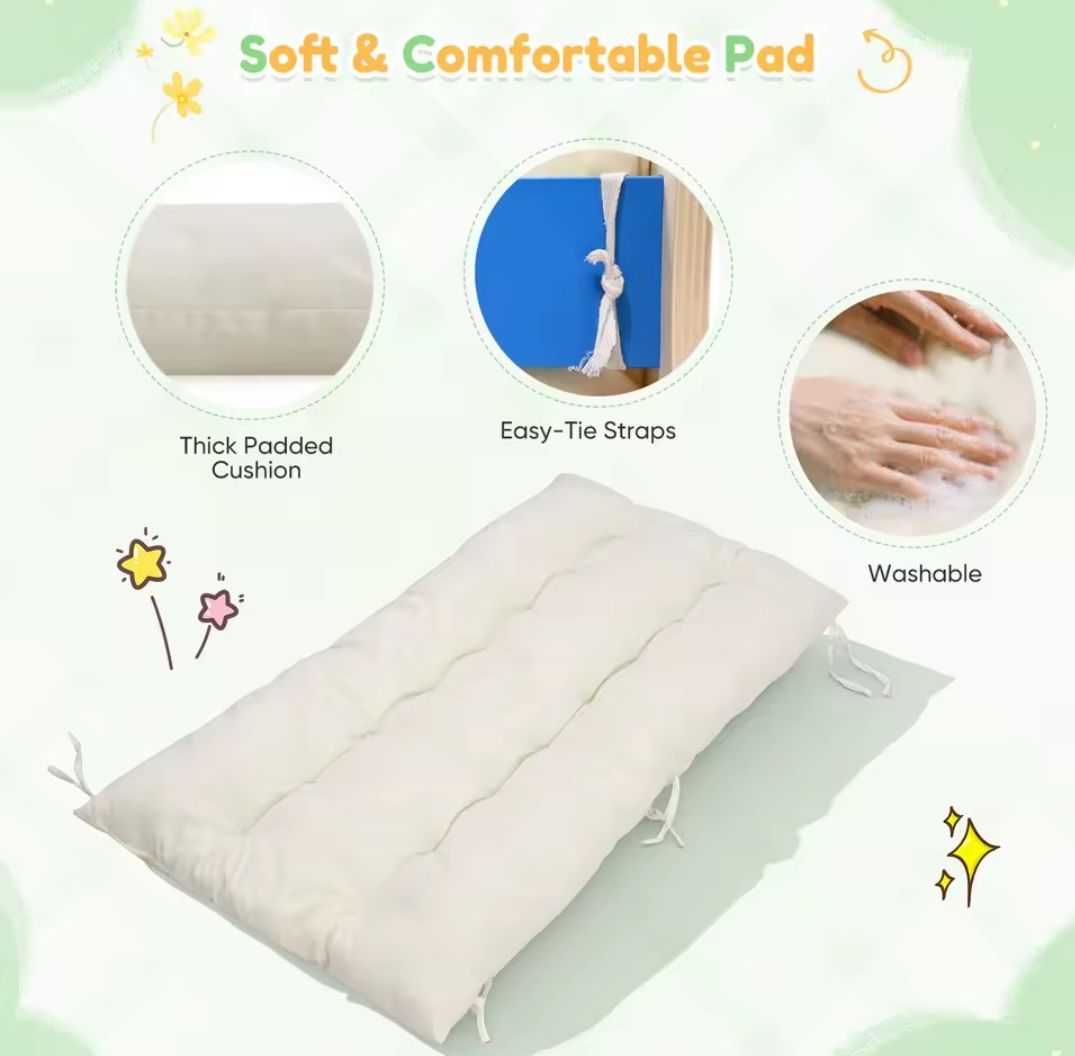 Монтесори арка за катерене и люлка с мека възглавница–матрак Монтесори арка за катерене и люлка с мека възглавница–матрак