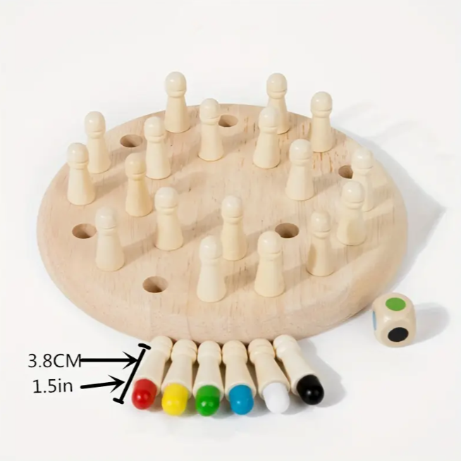 Детски дървен Мемори Шах Детски дървен Мемори Шах