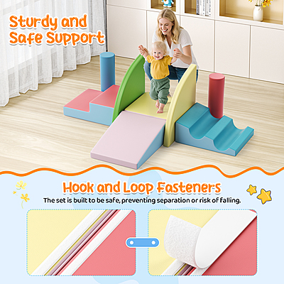 Големи меки модули за катерене, Блокове от пяна - 8 броя