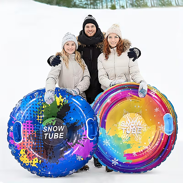 Кръгла надуваема шейна Snow Tube 87 см с удобни дръжки