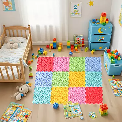 Модулен килим за игра Ortho Puzzle – сензорен ортопедичен пъзел за деца Модулен килим за игра Ortho Puzzle – сензорен ортопедичен пъзел за деца