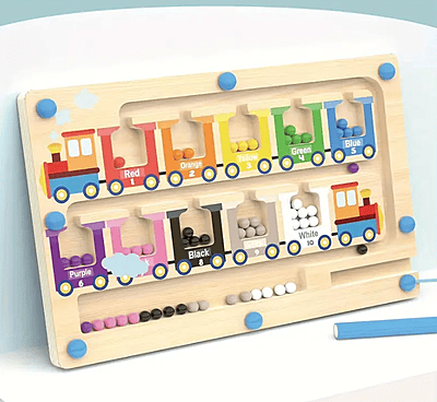 Монтесори Дървена Магнитна Игра - Лабиринт Монтесори Дървена Магнитна Игра - Лабиринт