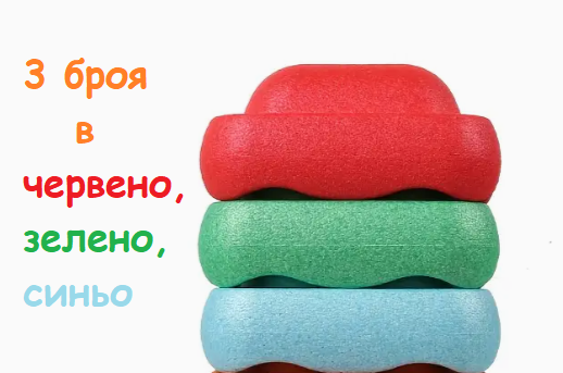 Цветни камъни за баланс тип Stepping Stones комплект от 3 части Цветни камъни за баланс тип Stepping Stones комплект от 3 части