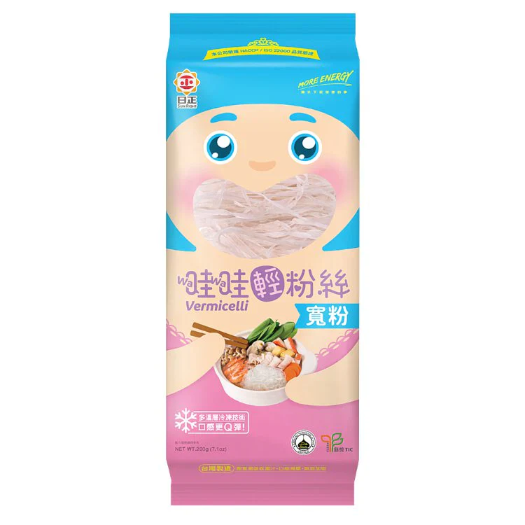 Sunright WaWa Wide Vermicelli 200g 日正-哇哇輕粉絲寬粉200克 Sunright WaWa Wide Vermicelli 200g 日正-哇哇輕粉絲寬粉200克