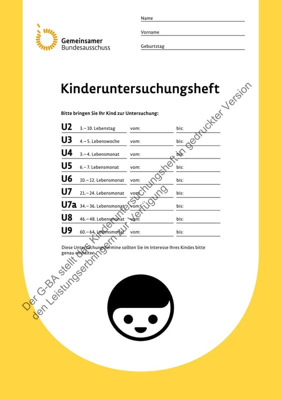 6041 Kinderuntersuchungsheft (Nur für Mitglieder)