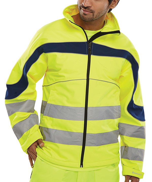 Hi- Vis Yellow Soft Shell Jacket XL