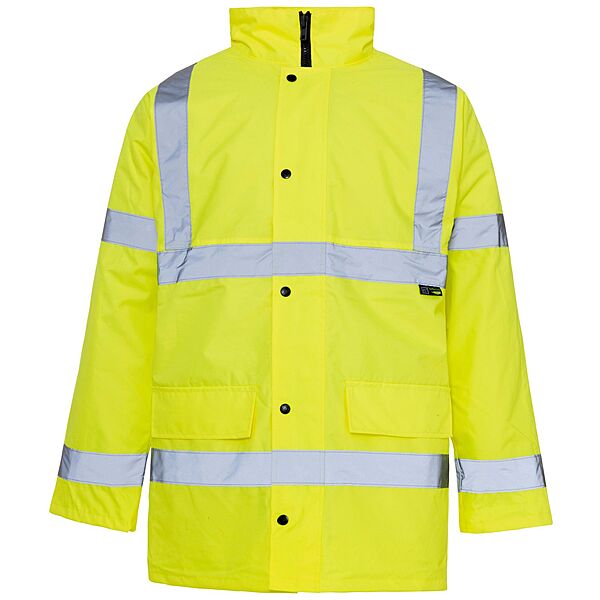 Yellow High Visibility Delux Parka Jacket M