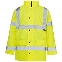 Yellow High Visibility Delux Parka Jacket XL