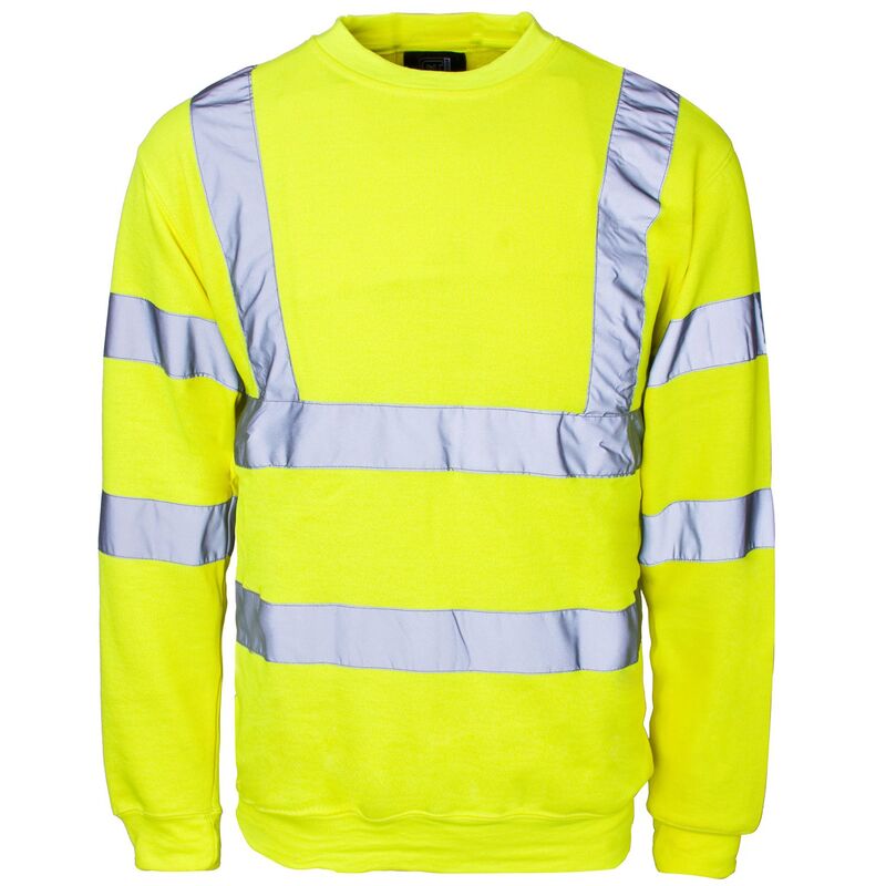 Hi-Vis Yellow Sweatshirt Large