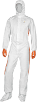 Delta Plus DT125 Hooded 3XL White Coveralls
