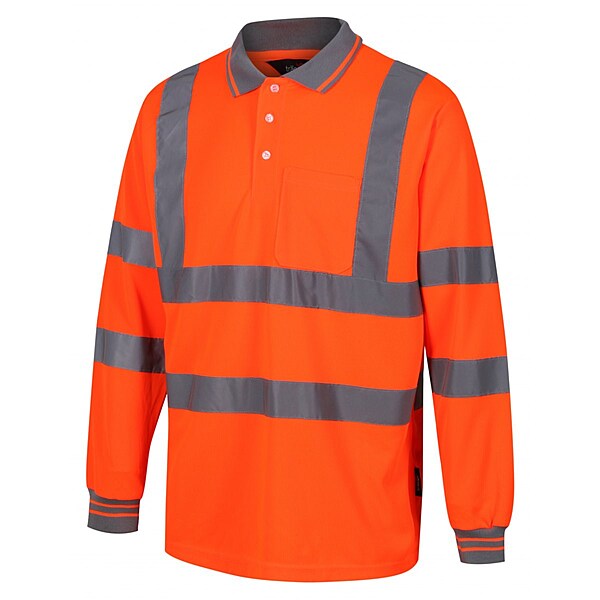Traega XL Orange H Vis Rail Long Sleeve