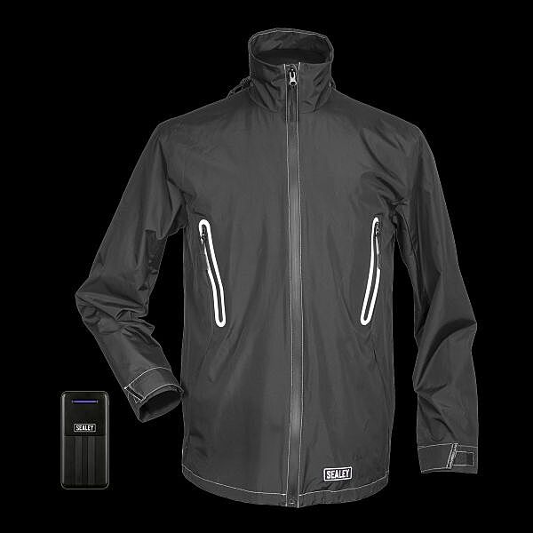 Sealey 5V Heated Rain Jacket - Large