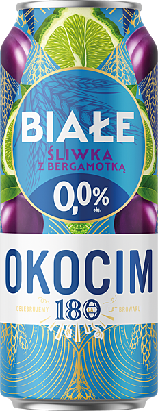 OKOCIM BIAŁE ZE ŚLIWKĄ 0.00% CAN