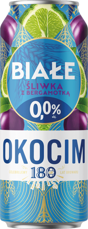 OKOCIM BIAŁE ZE ŚLIWKĄ 0.00% CAN
