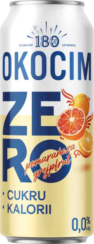 OKOCIM ZERO ORANGE GRAPEFRUIT 0.00% CAN