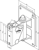Universal Speaker Bracket 24471 - White