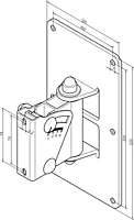 Universal Speaker Bracket 24481 - Black