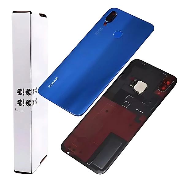 Genuine Huawei P20 Lite - Replacement Battery Cover , Rear Panel With Camera Lens - Blue - Service Pack - 02351VUF