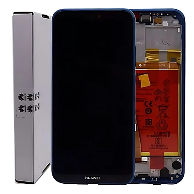 Genuine Huawei P20 Lite - Replacement LCD Touch Screen Assembly With Chassis & Battery - Blue - Service Pack - 02351VUV
